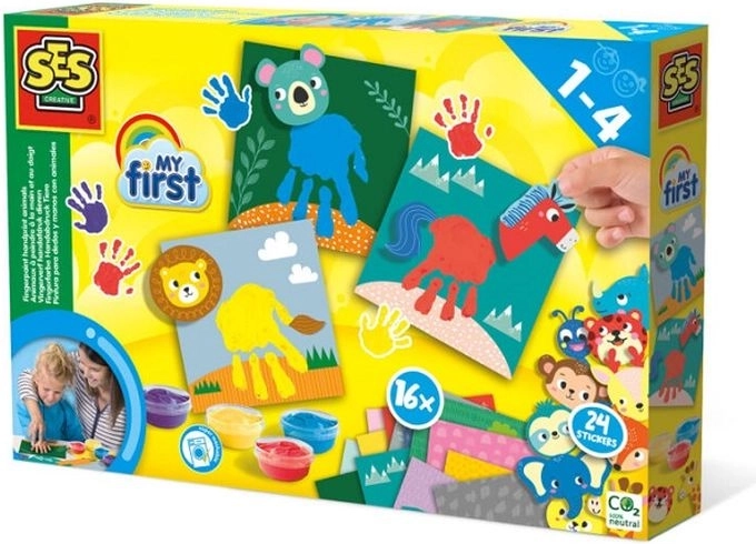 SES Creative My first pittura con le dita – animali