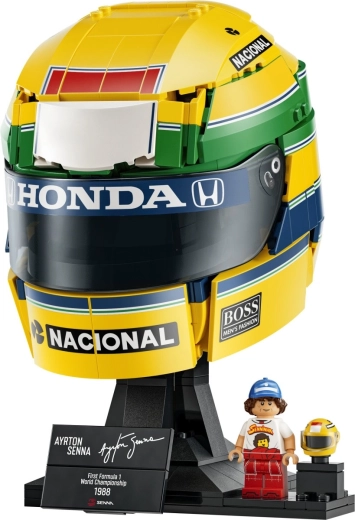 Dettagli autentici e colori ispirati al casco di Senna