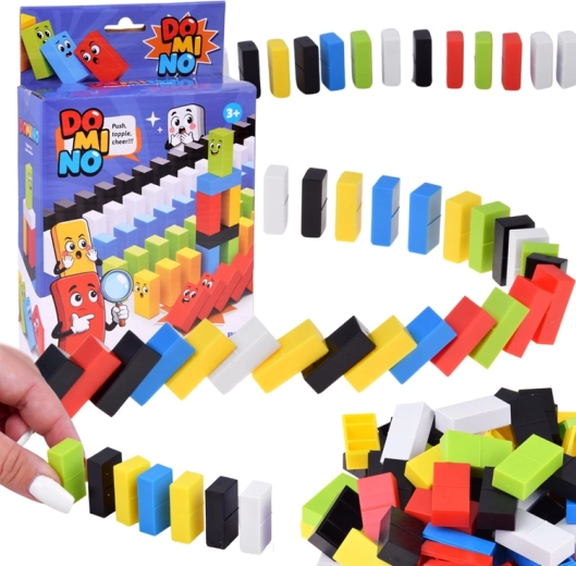 Domino per bambini – tessere colorate 100 pezzi