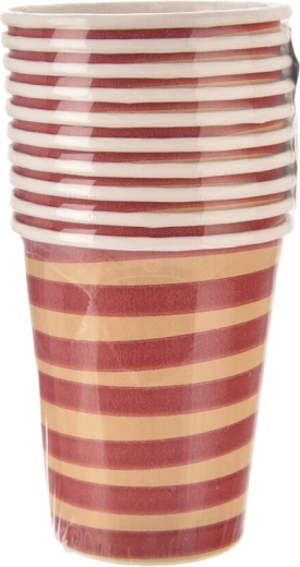 Bicchieri di carta Jungle rossi 250 ml (10 pz)