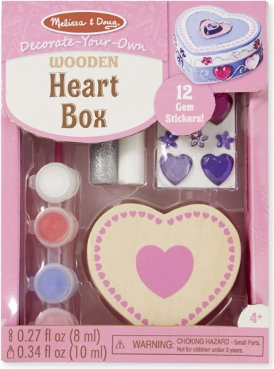 Portagioie a forma di cuore da decorare