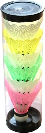 Volani da badminton colorati (6 pz)