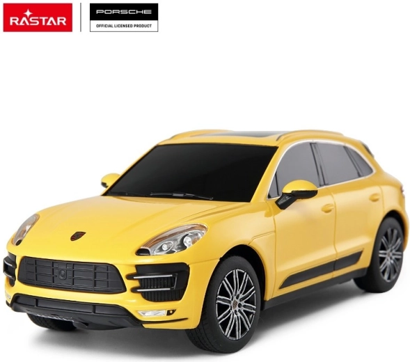 Auto telecomandata Rastar Porsche Macan Turbo 1:24 gialla