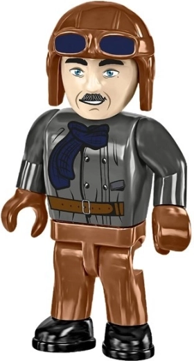Minifigure del pilota e supporto espositivo