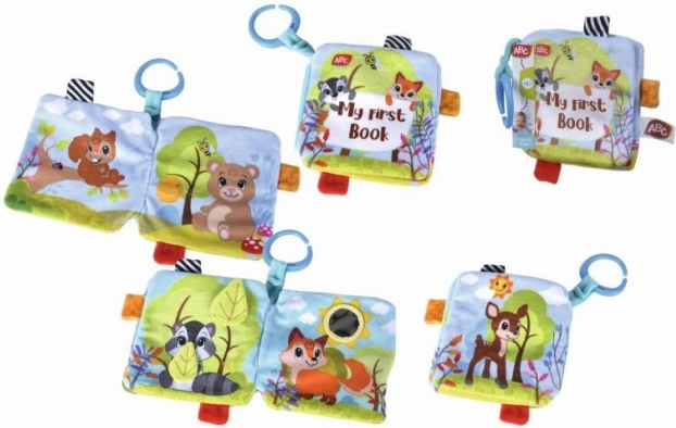 Morbido libricino tessile Forest Friends per neonati 17 cm