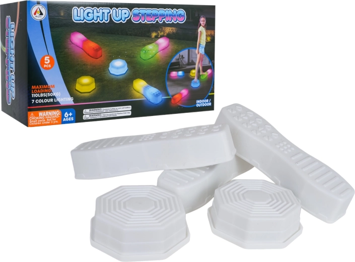 Piattaforme sensoriali luminose da calpestare - 5 pezzi