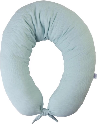 Cuscino per allattamento in mussola Babymatex Moon turchese chiaro 260 cm