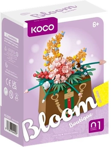 KOCO Bloom boutique set di costruzione bouquet estivo in borsetta 245 pezzi - 1 pezzo