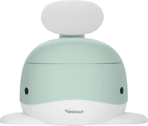 KindsGut vasino per bambini a forma di balena, color menta - 1 pezzo