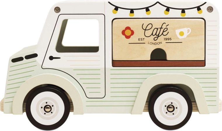 Le Toy Van macchinina in legno retrò – caffetteria mobile per bambini