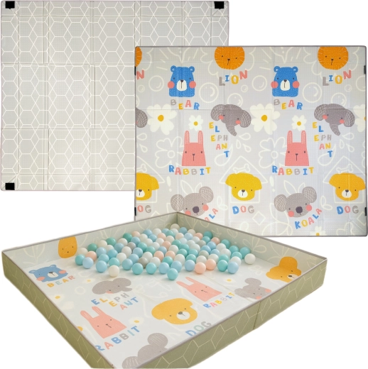 3in1: tappetino, box e piscina per palline