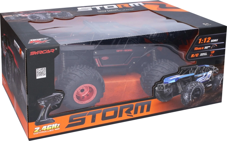 Buggy RC fuoristrada in metallo Max con telecomando, 34 cm