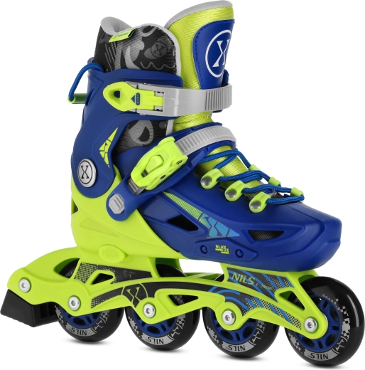 Pattini in linea regolabili per bambini NILS Extreme Blaze blu – M (35-38)