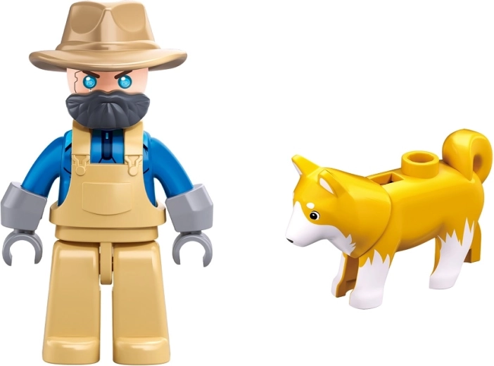 Agricoltore e cane fedele