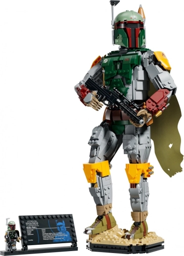 Base da esposizione con minifigure e targhetta informativa