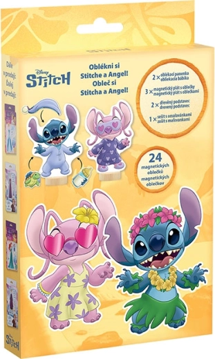 Vestire magnetico con album da colorare Lilo & Stitch