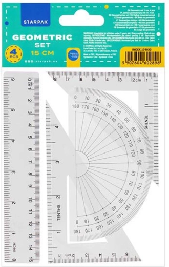 Set di righelli geometrici Starpak