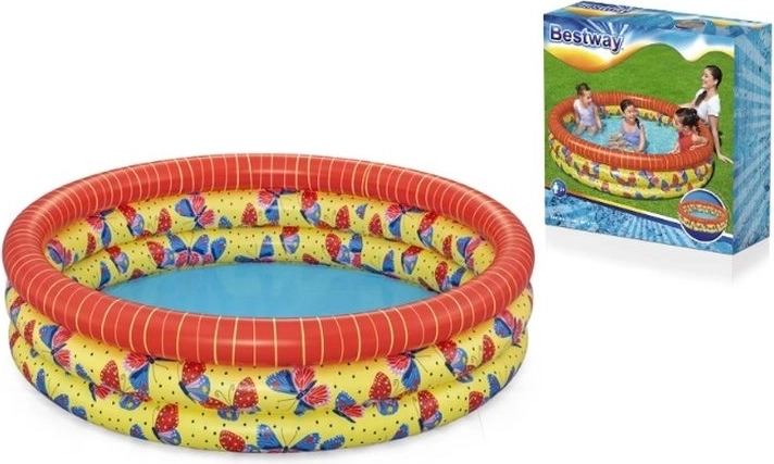 Piscina gonfiabile per bambini con farfalle 168 × 38 cm
