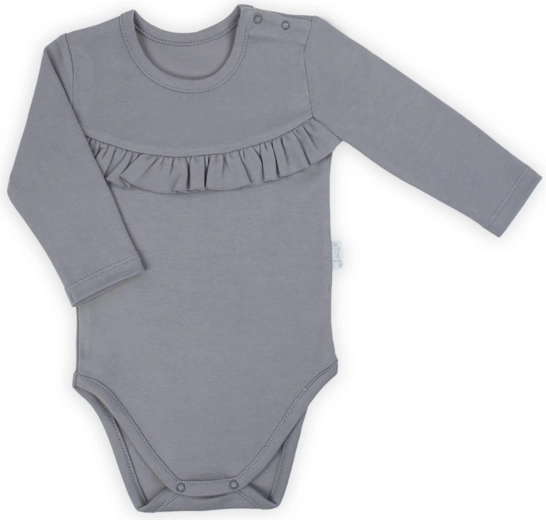 Body per neonati a maniche lunghe Nicol Sara grigio