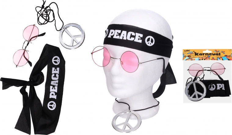 Set carnevalesco hippie accessori
