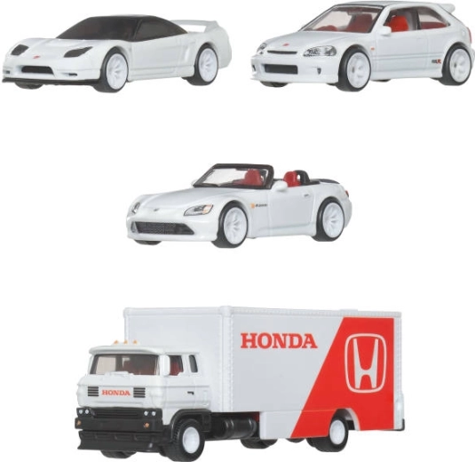 Modelli Honda dettagliati in stile uniforme