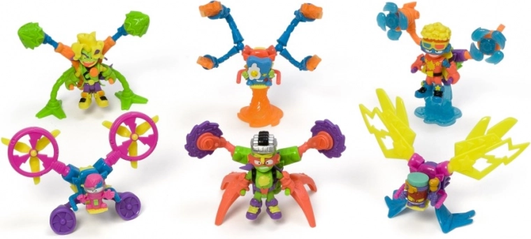 Mini-figura SuperThing unica in stile neon