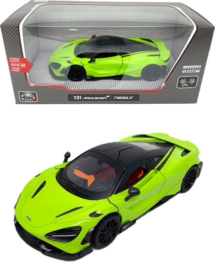 Modello d'auto in metallo McLaren 765LT 1:31 con luci e suoni