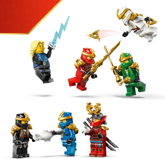 Nove minifigure incluso l’esclusivo Maestro del Fulmine