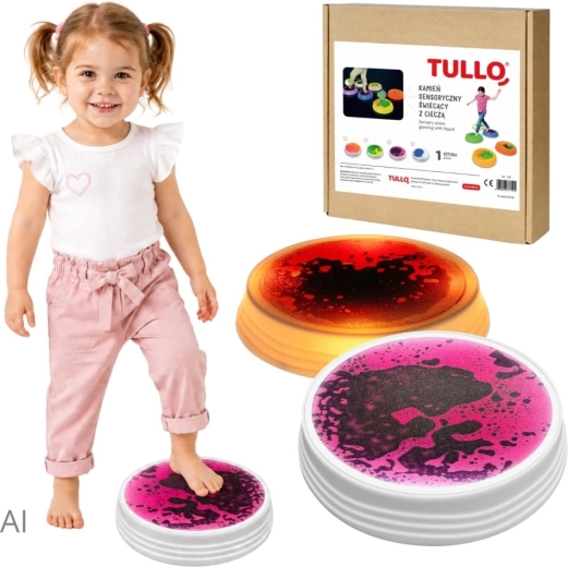 Pietra liquida sensoriale luminosa rosa Tullo