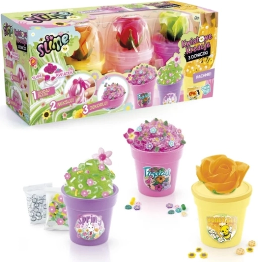 Epee So Slime creazioni floreali – 3 vasetti