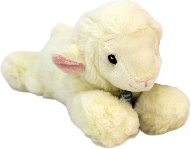 Agnellino di peluche sdraiato Eco-line 23 cm