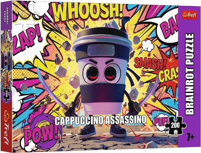Puzzle Trefl BrainRots Cappuccino Assassino da 200 pezzi