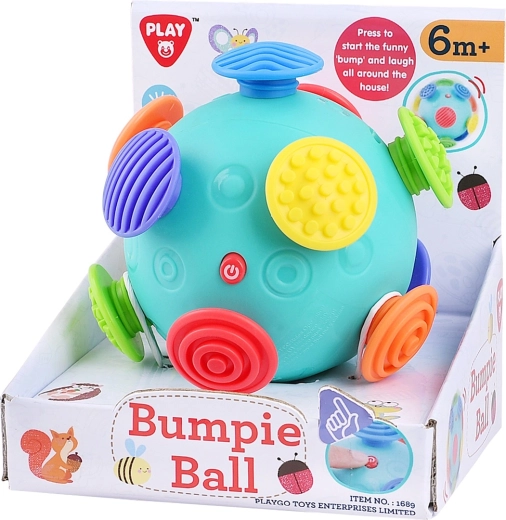 Palla sensoriale PLAYGO con rilievi per bambini piccoli - 1 pezzo