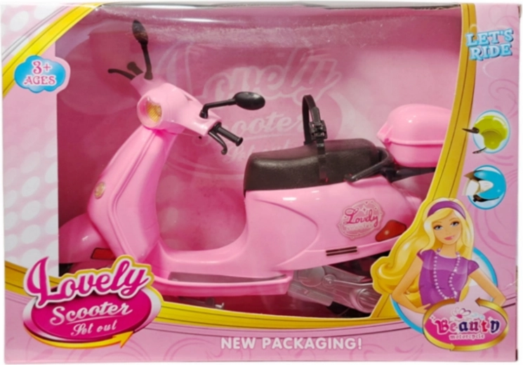Monopattino rosa per bambole