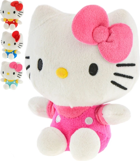 Peluche Hello Kitty seduta 16 cm (4 varianti di colore) - 1 pezzo