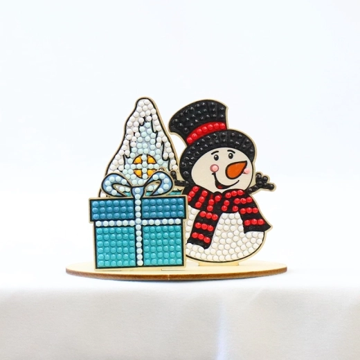 2Kids Toys pittura con diamanti con supporto pupazzo di neve natalizio