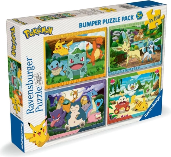 Puzzle Ravensburger Pokémon 4×100 pezzi
