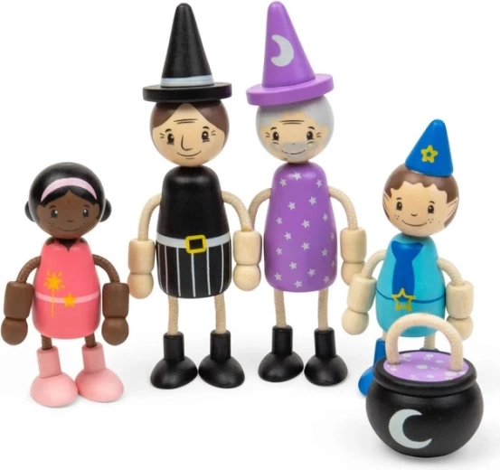 Bigjigs Toys set di bamboline per casetta delle bambole - creature fiabesche