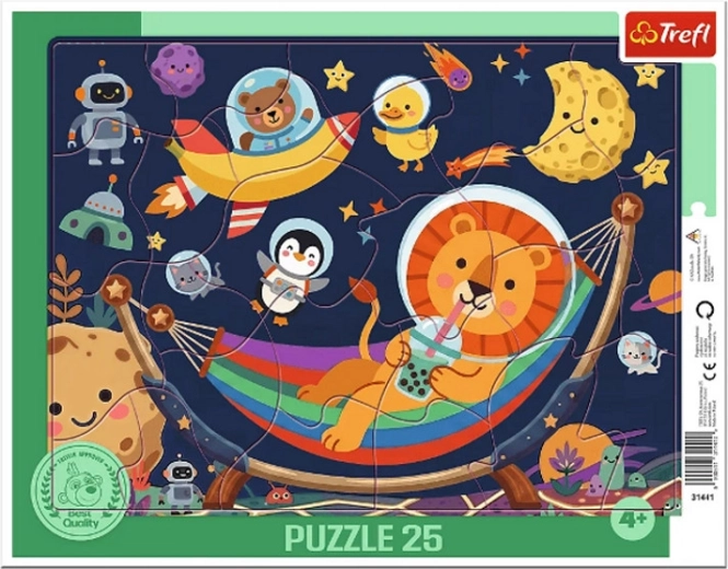 Puzzle con cornice Il mondo degli amici, 25 pezzi