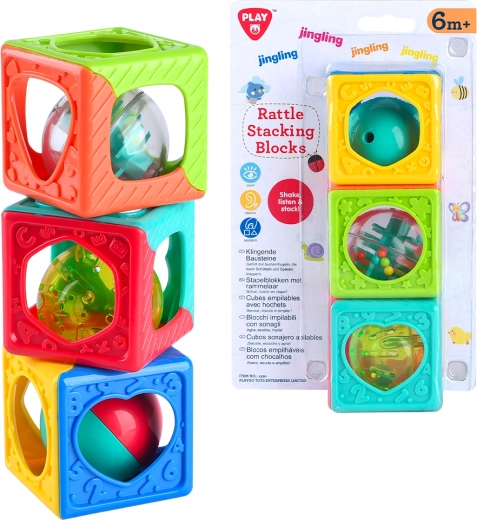 PlayGo blocchi da costruzione con sonaglio