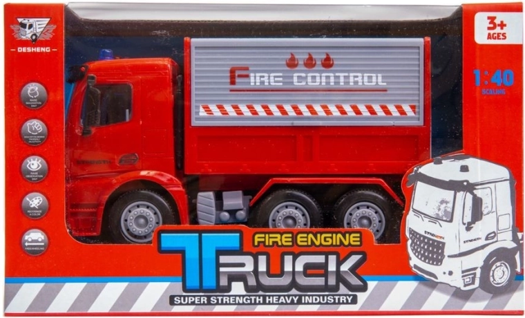 Camion dei pompieri a frizione - 1 pezzo