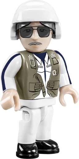 Due minifigure di piloti e stampe realistiche senza adesivi