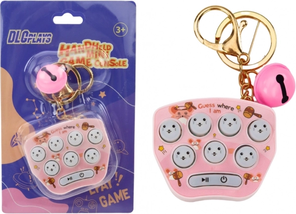 Gioco elettronico portatile portachiavi Pop It rosa