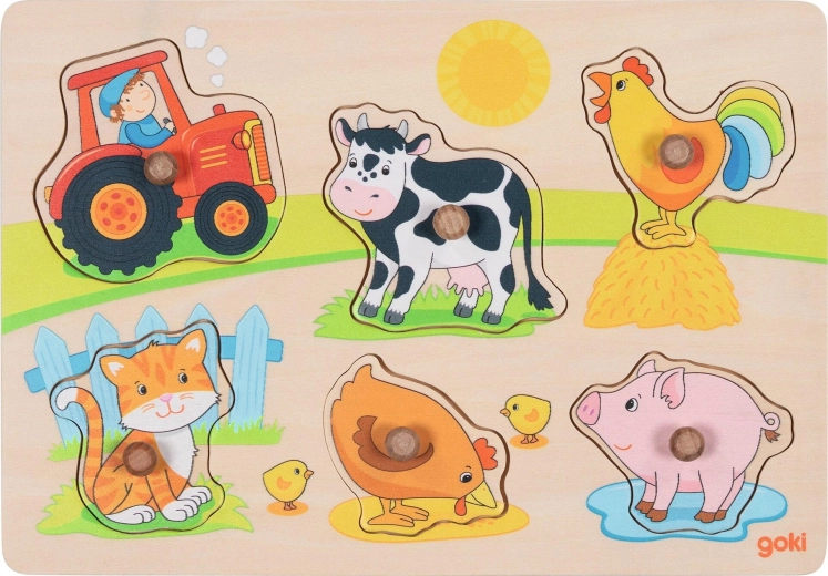 Puzzle a incastro fattoria - 1 pezzo
