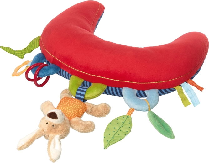 Cuscino Sigikid per tummy time con attività e sonaglio 37 cm