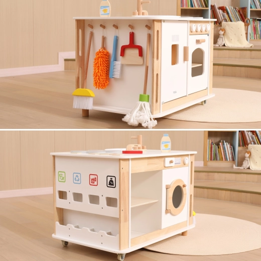 Tutto in uno: cucinare, lavare e riordinare