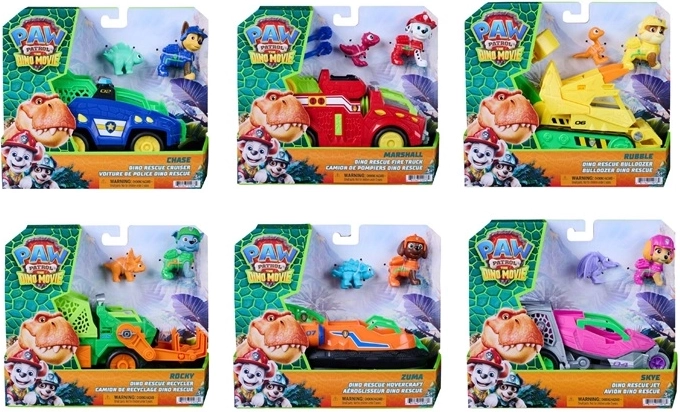 Veicolo dinosauro cinematografico di Paw Patrol, assortito - 1 pezzo