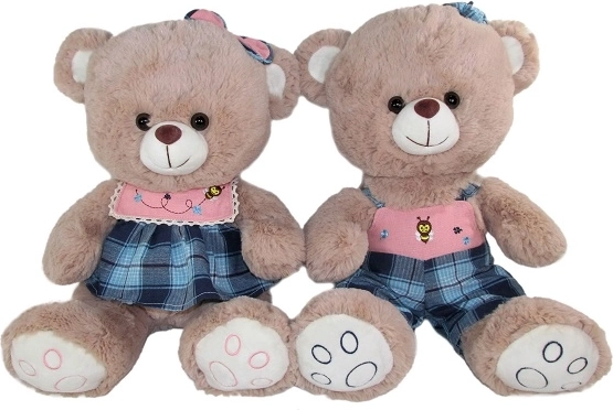 Orsetto di peluche con vestitino 32 cm