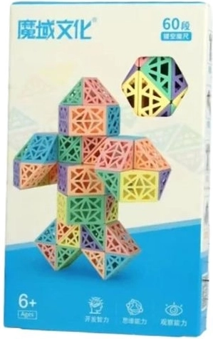Costruzione magnetica in scatola – piramidi pastello (60 pz)