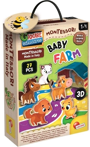 Fattoria Montessori in legno per bambini